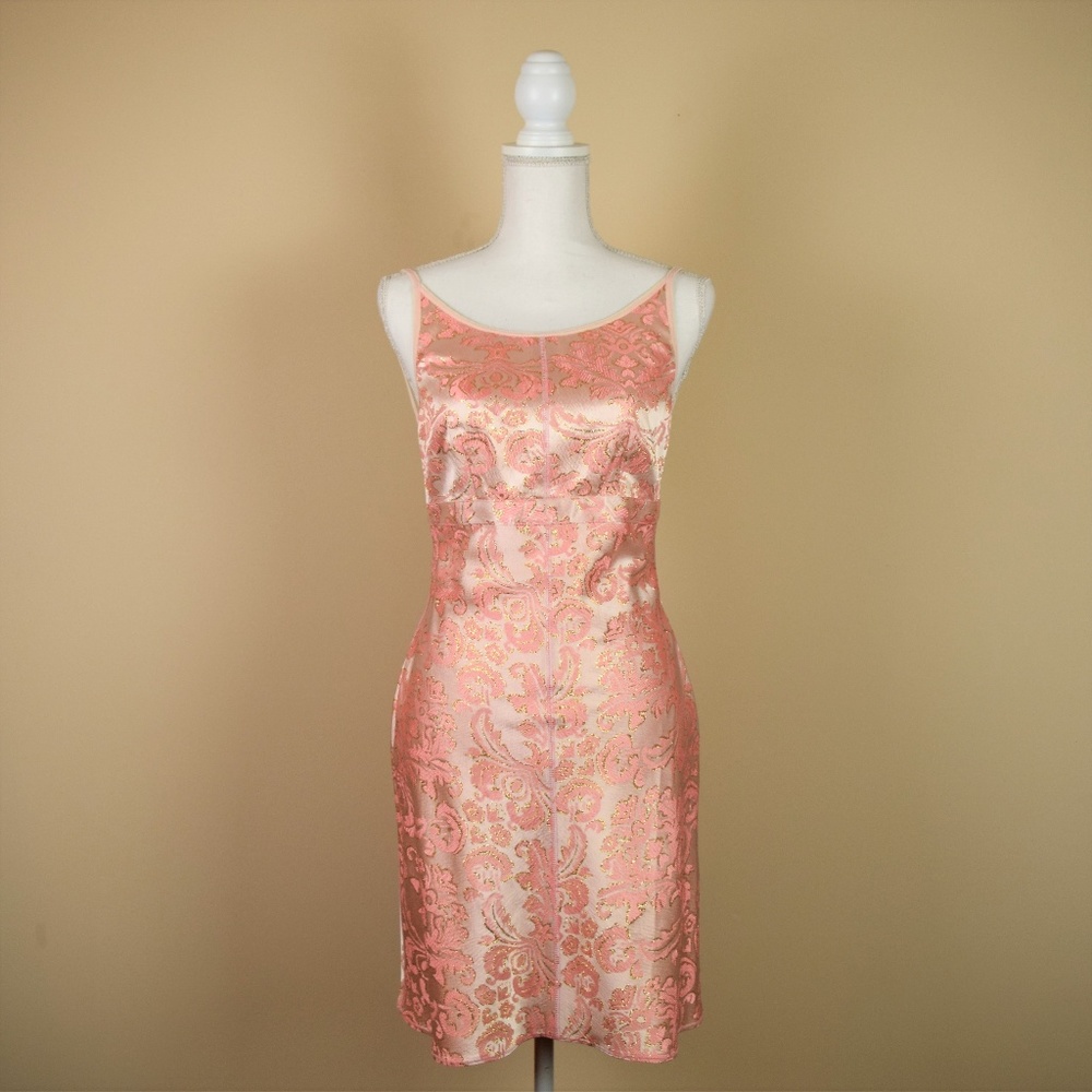 Victoria's Secret Metallic Pink Backless Dress
